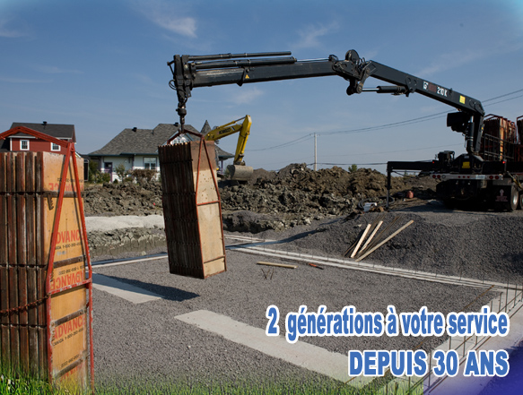 Entrepreneur en coffrage fondation r&eacute;sidentiel et commercial maison Mont&eacute;r&eacute;gie Rive-sud Montr&eacute;al Entreprise footing Solage